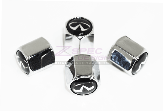 Chrome Valve Stem Tire Caps, Style: INFINITI