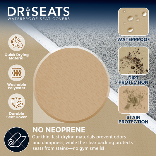 XL Waterproof Truck Seat Covers | F-150, RAM, Silverado, Tundra | Sweat-Proof | DriSeats®