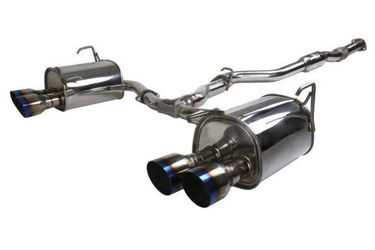 Invidia [22-26 WRX] Q300 Single Layer Titanium Burnt Quad Tip Cat-back Exhaust | HS22WRXG2T