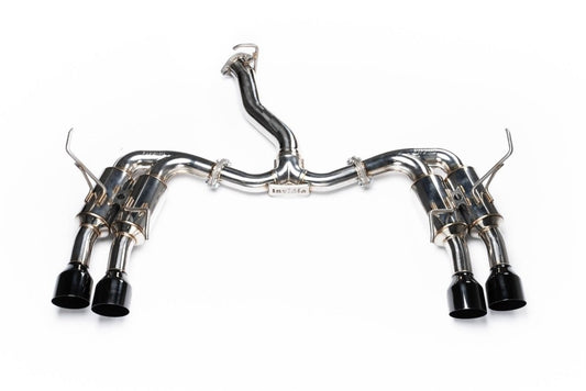 Invidia [22-26 WRX] R400 Gemini Single Layer Quad Black Tip Cat-Back Exhaust