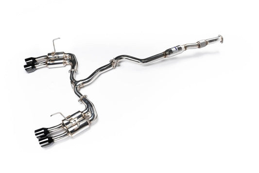 Invidia [22-26 WRX] R400 Gemini Single Layer Quad Black Tip Cat-Back Exhaust