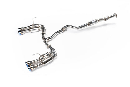 Invidia [22-26 WRX] R400 Gemini Single Layer Quad Titanium Tip Cat-Back Exhaust