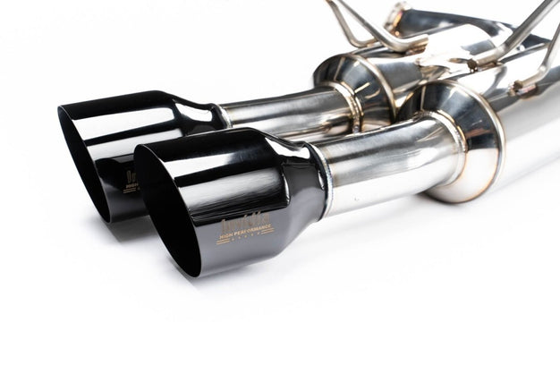 Invidia [15-21 WRX/STI] Gemini R400 Signature Series Black Tip Quad Tip Exhaust