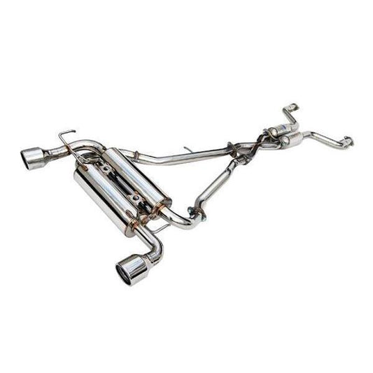 Invidia [08-13 Infiniti G37 Coupe] Gemini Rolled Stainless Steel Tip Cat Back Exhaust | HS07IG7GIS