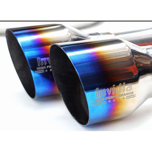 Invidia [15-21 WRX] [15-21 WRX STI] Gemini R400 Cat-Back Exhaust - Titanium Quad Tips