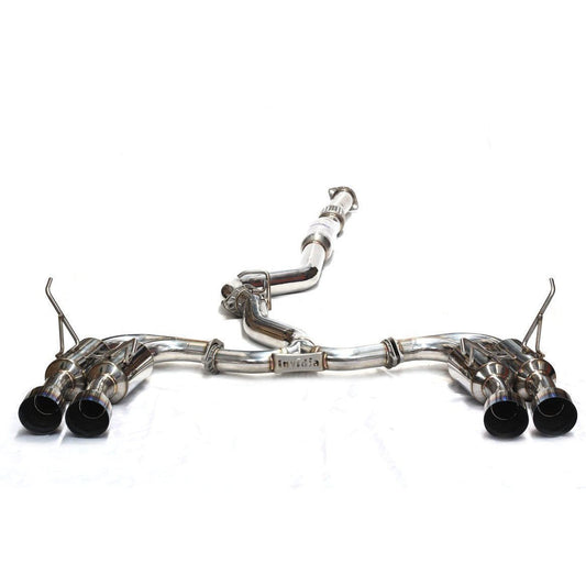 Invidia [15-21 WRX] [15-21 WRX STI] Gemini R400 Cat-Back Exhaust - Titanium Quad Tips