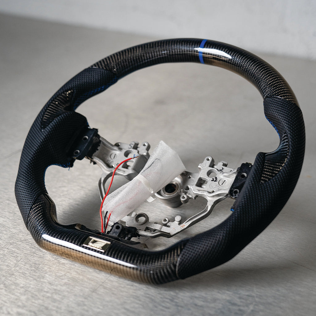 NIA Lexus LC 2018-2024 Carbon Fiber Steering Wheel With Inserts LC18-STW-CFINSRT