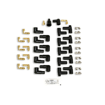 Taylor Cable 8mm Spiro Pro White Ceramic Boot Universal Wire Set 90 Black 75051