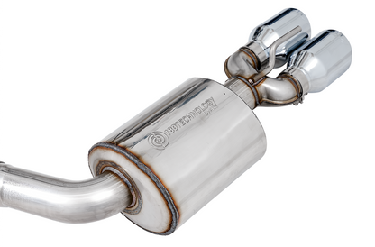 AWE Tuning Touring Edition Exhaust for 15 Challenger 6.4 / 6.2 SC - Non-Resonated - Chrome Silver Quad Tips 3020-42074