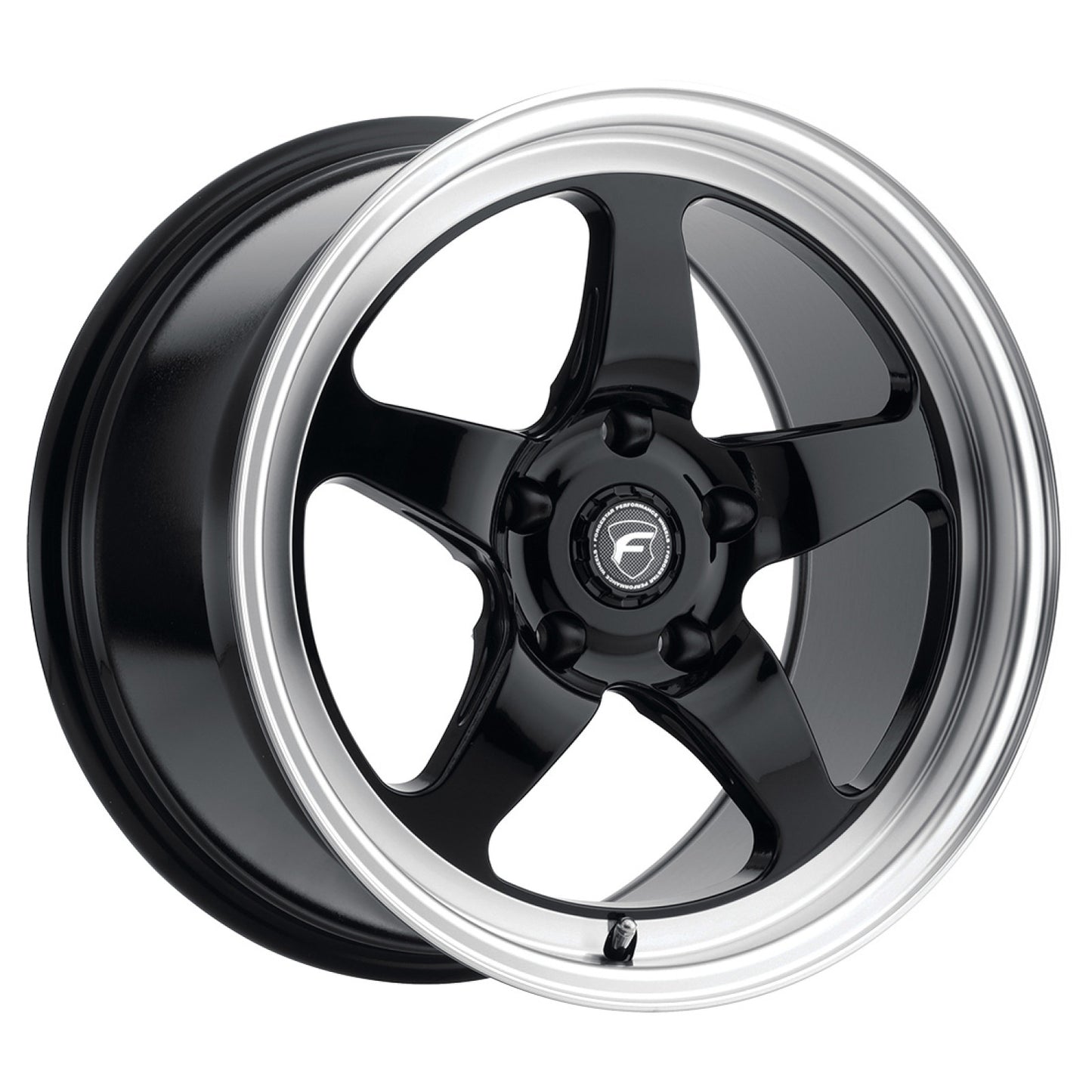 Forgestar 18x11 D5 Drag 5x114.3 ET56 BS8.3 Gloss BLK MACH 78.1 Wheel F09181167P56
