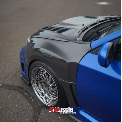 JDMuscle [08-14 STI / 11-14 WRX GRB/GVB] Tanso Carbon Fiber/FRP OE Style Fenders *Special Order*No Cancellation*