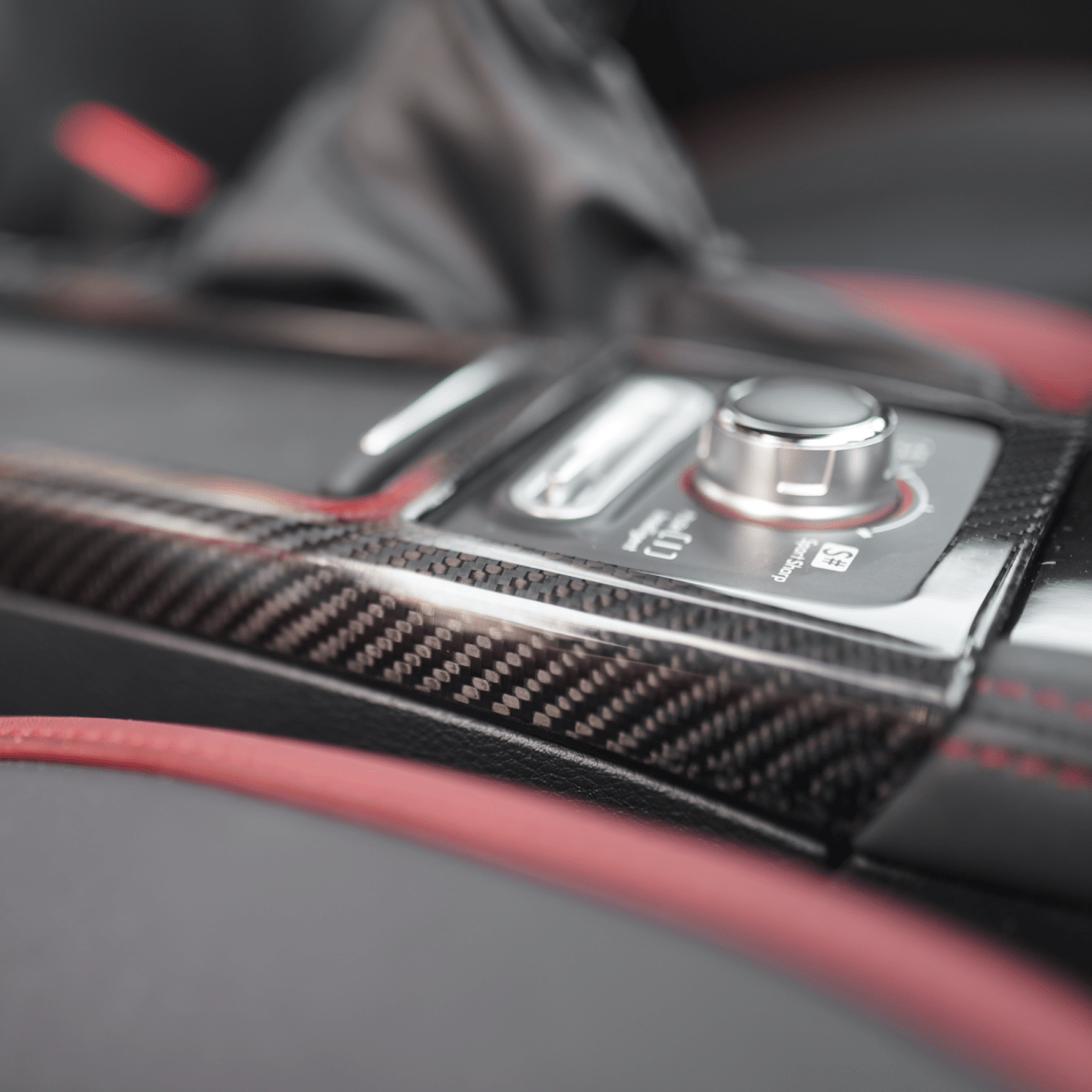 JDMuscle [15-21 STI] Pre-preg Carbon Fiber Cup Holder Cover