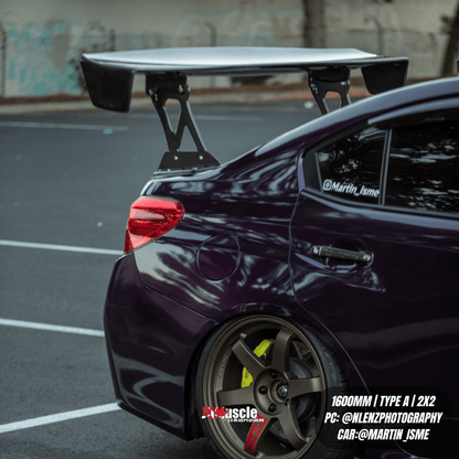 JDMuscle [15-21 WRX/STI] Carbon Fiber Replacement Spoiler Base for JDMuscle VS Style Euro GT or Varis GT Wing