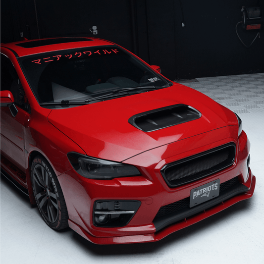 JDMuscle [15-21 WRX/STI] Prepreg Carbon Fiber Hood Scoop V1