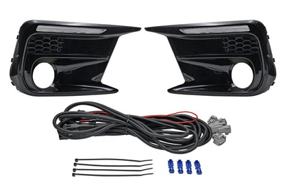 JDMuscle [18-21 WRX/STI] JDM Style Sequential Turn+Drl Bezel w/ Fog Light Cut Out