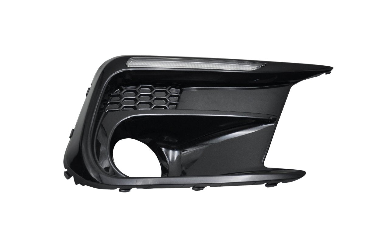 JDMuscle [18-21 WRX/STI] JDM Style Sequential Turn+Drl Bezel w/ Fog Light Cut Out
