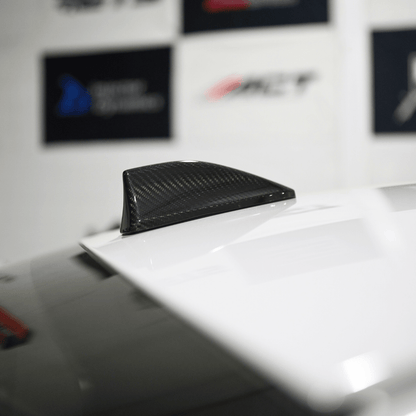JDMuscle [22-26 WRX, 22+ BRZ, 15-21 WRX/STI] Tanso Pre-preg Carbon Fiber Antenna Cover w/ Gloss Finish
