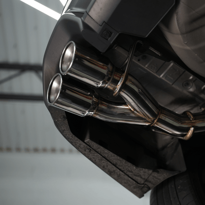 JDMuscle [22-26 WRX] VB 4" Quad Exit Axle Back Muffler Delete Exhaust
