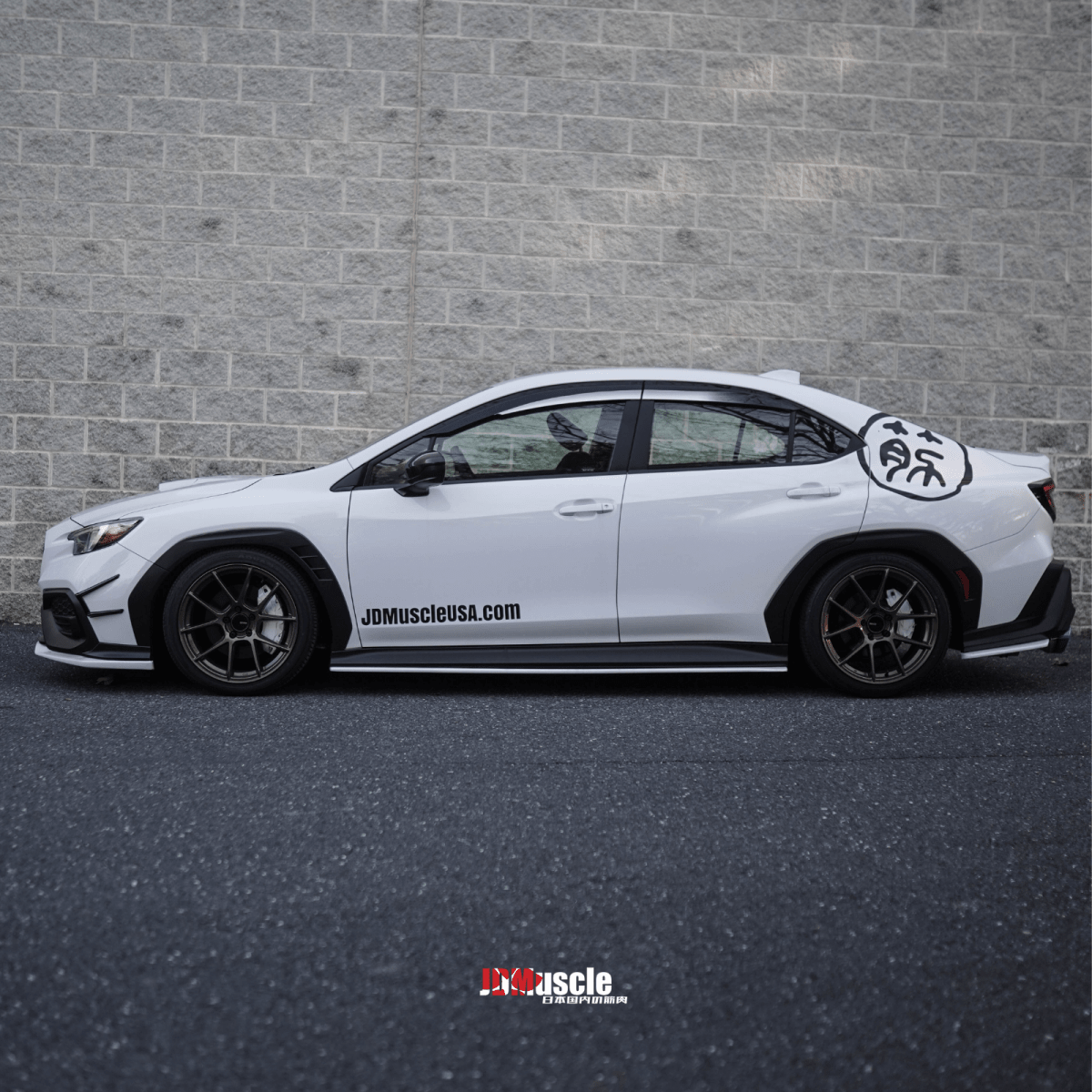 JDMuscle [22-26 WRX] Canards V1 - ABS / Paint Matched / Gloss Black