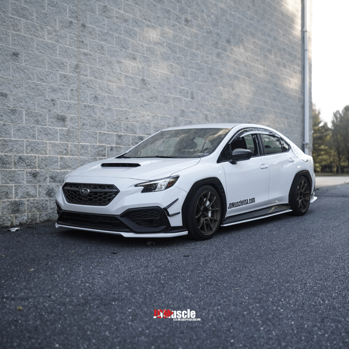 JDMuscle [22-26 WRX] Canards V1 - ABS / Paint Matched / Gloss Black