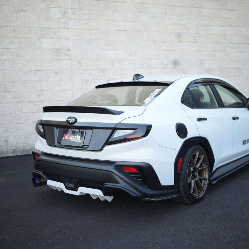 JDMuscle [22-26 WRX] V3 Carbon Fiber Duck Bill Low Profile Spoiler