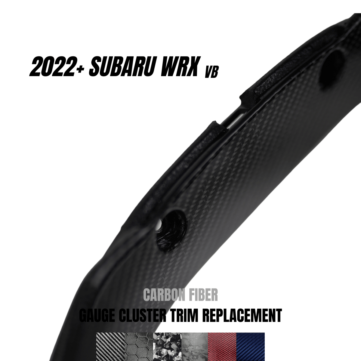 JDMuscle [22-26 WRX] Carbon Fiber Gauge Cluster Trim Replacement *CLEARANCE*NO RETURNS*