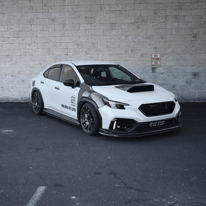 JDMuscle [22-26 WRX] Pre-preg Carbon Fiber Hood Scoop - Rally Style V2