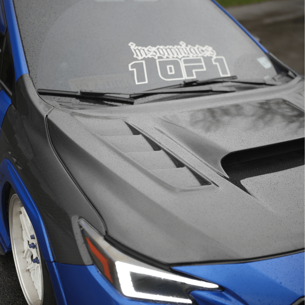 JDMuscle [22-26 WRX] Carbon Fiber Hood V2