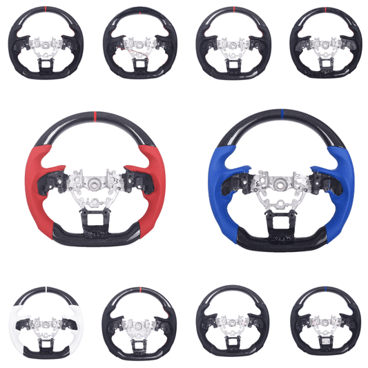 JDMuscle [22-26 WRX] Carbon-Pro Series Steering Wheel compatible w/ MT & CVT