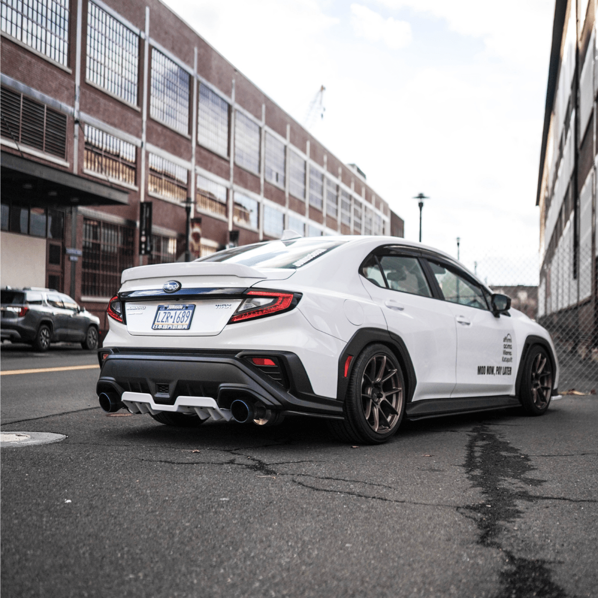 JDMuscle [22-26 WRX] V1 Duck Bill / Low Profile Spoiler | Paint Matched / Gloss Black / Cherry Red