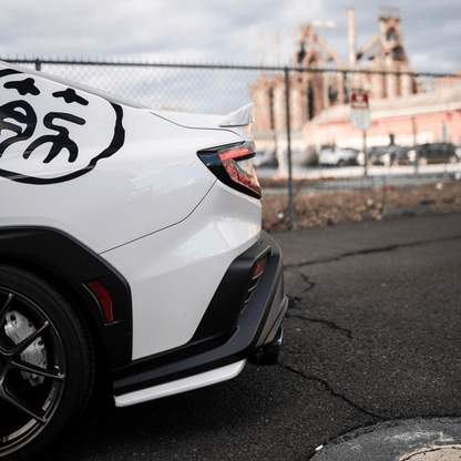 JDMuscle [22-26 WRX] V1 Duck Bill / Low Profile Spoiler | Paint Matched / Gloss Black / Cherry Red
