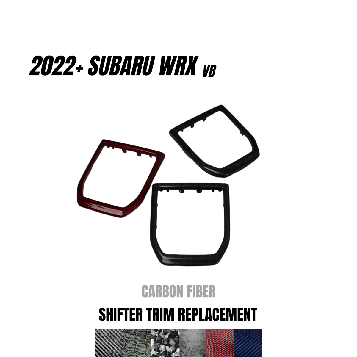 JDMuscle [22-26 WRX] MT Carbon Fiber Shifter Trim Replacement