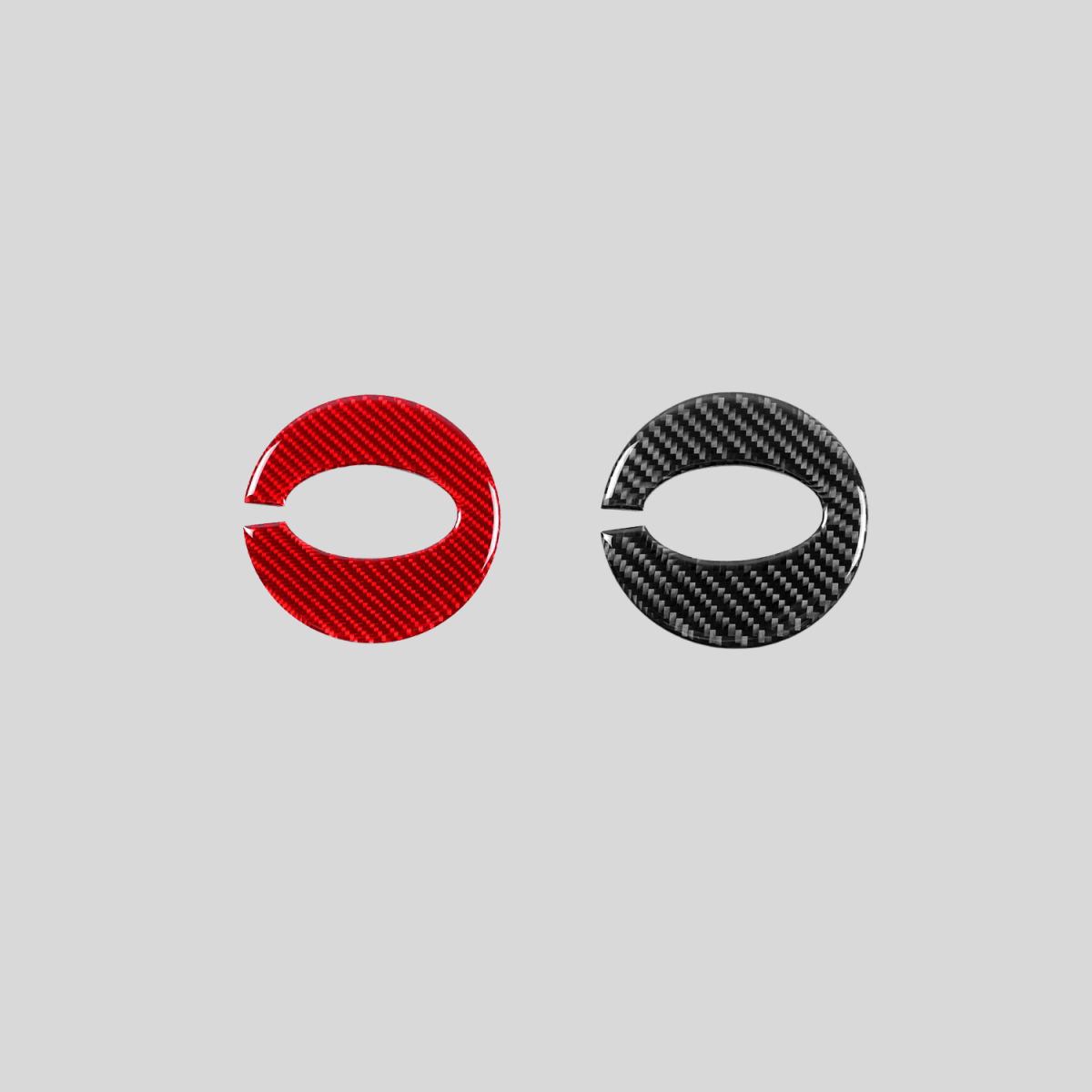 JDMuscle [22-26 WRX] P&S Series Carbon Fiber Airbag Trim Cover | Black Carbon Fiber/ Red Carbon Fiber*Clearance*No Returns*