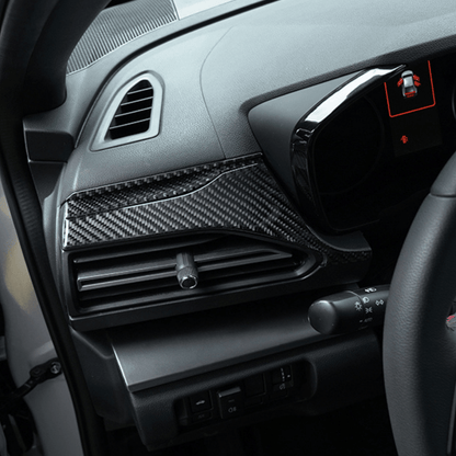 JDMuscle [22-26 WRX] P&S Series Carbon Fiber Dash Trim Covers 6 PC | Black Carbon Fiber/ Red Carbon Fiber*Clearance*No Returns*