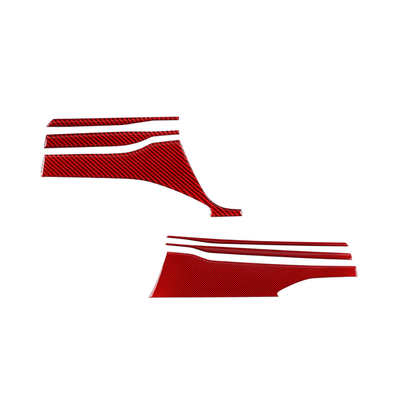 JDMuscle [22-26 WRX] P&S Series Carbon Fiber Dash Trim Covers 6 PC | Black Carbon Fiber/ Red Carbon Fiber*Clearance*No Returns*