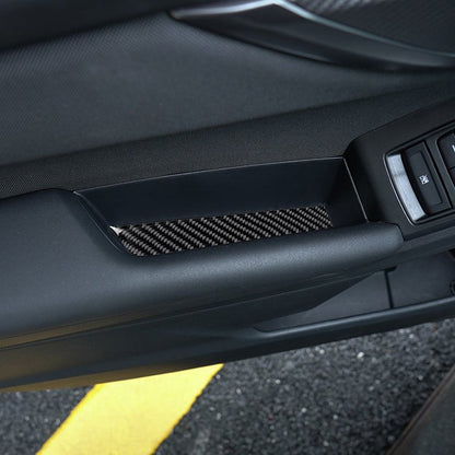 JDMuscle [22-26 WRX] P&S Series Carbon Fiber Door Pocket Covers 4 PC | Black Carbon Fiber/ Red Carbon Fiber*Clearance*No Returns*