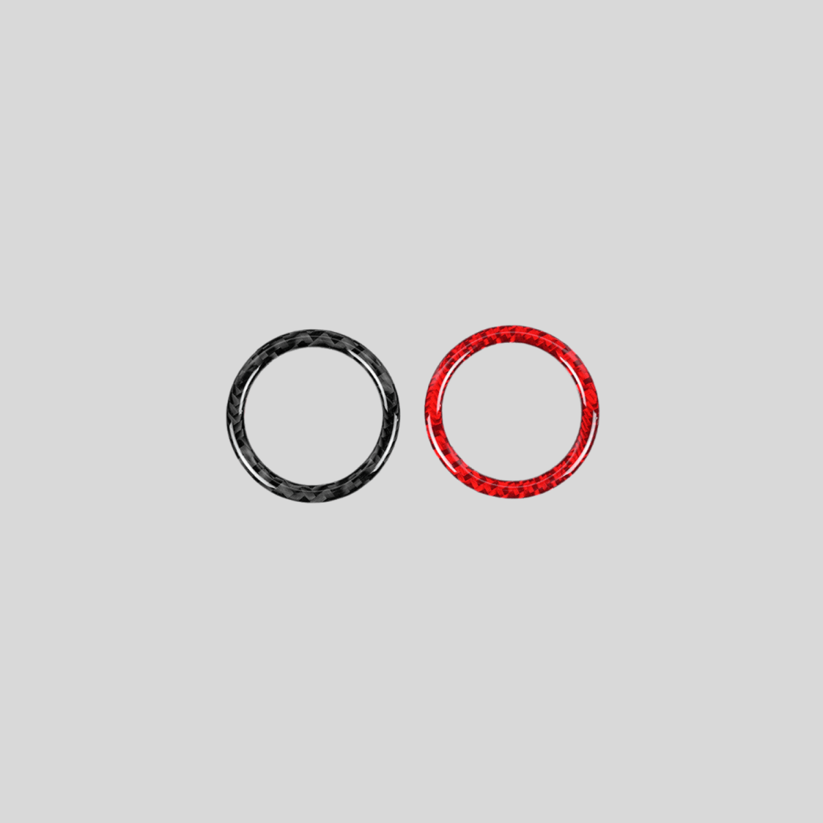 JDMuscle [22-26 WRX] P&S Series Carbon Fiber Ignition Keyhole Frame Cover 1 PC | Black Carbon Fiber/ Red Carbon Fiber*Clearance*No Returns*