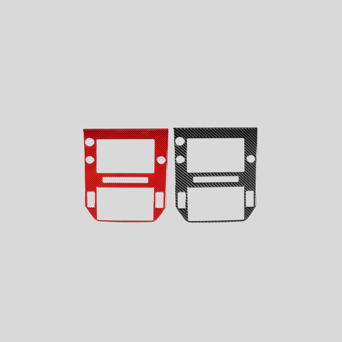 JDMuscle [22-26 WRX] P&S Series Carbon Fiber Infotainment Screen Trim Cover | Black Carbon Fiber/ Red Carbon Fiber*Clearance*No Returns*