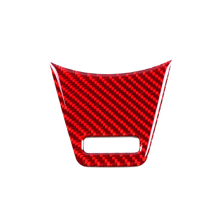 JDMuscle [22-26 WRX] P&S Series Carbon Fiber Steering Wheel Lower Trim Cover | Black Carbon Fiber/ Red Carbon Fiber*Clearance*No Returns*