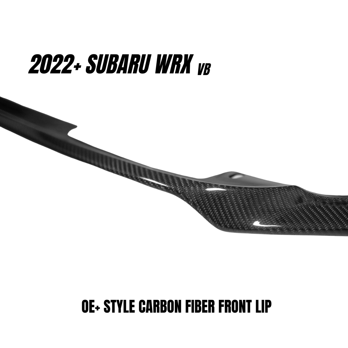 JDMuscle [22-26 WRX] Spec OE+ Carbon Fiber Front Lip