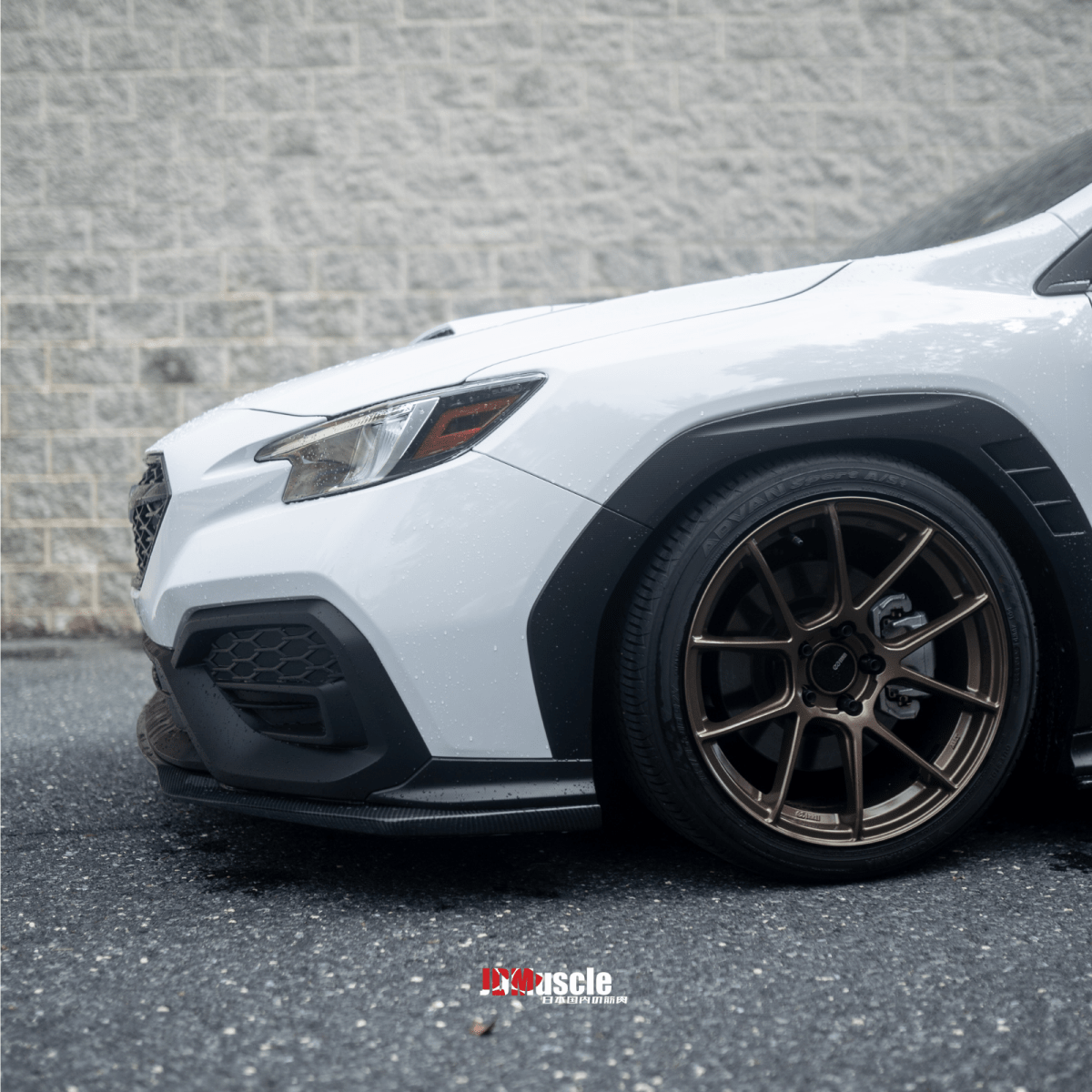 JDMuscle [22-26 WRX] Spec OE+ Carbon Fiber Front Lip