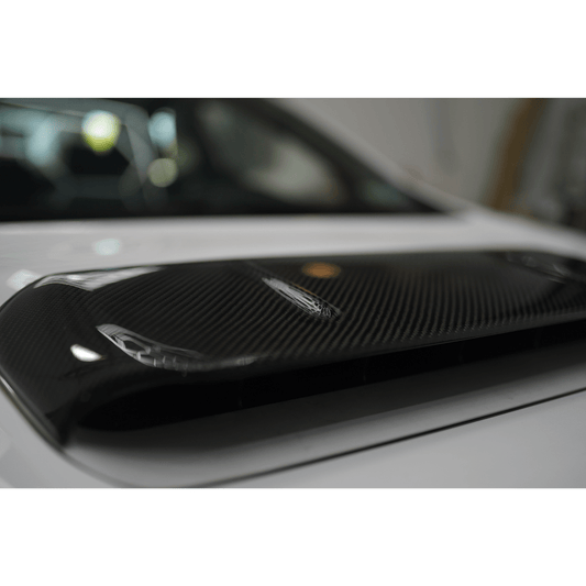 JDMuscle [22-26 WRX] Tanso Carbon Fiber Hood Scoop Cover V1
