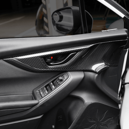 JDMuscle [22-26 WRX] Tanso Pre-preg Carbon Fiber Door Panel Covers - 4 PC