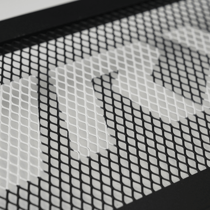 JDMuscle [22-26 WRX, 19+ Ascent, 20+ Outback, 20+ Legacy] Top Mount Intercooler Mesh Guard with WRX/STI Logo-Red/White