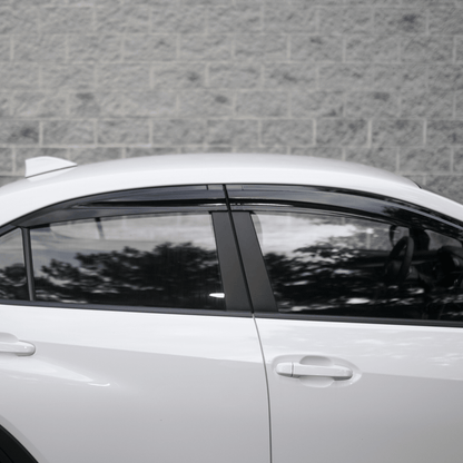 JDMuscle [22-26 WRX] V1 Rain Guards / Window Visors-Acrylic/Carbon Fiber