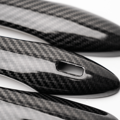 JDMuscle [23-24 GR Corolla, 19+ Hatch] Carbon Fiber Door Handle Covers (4PC)