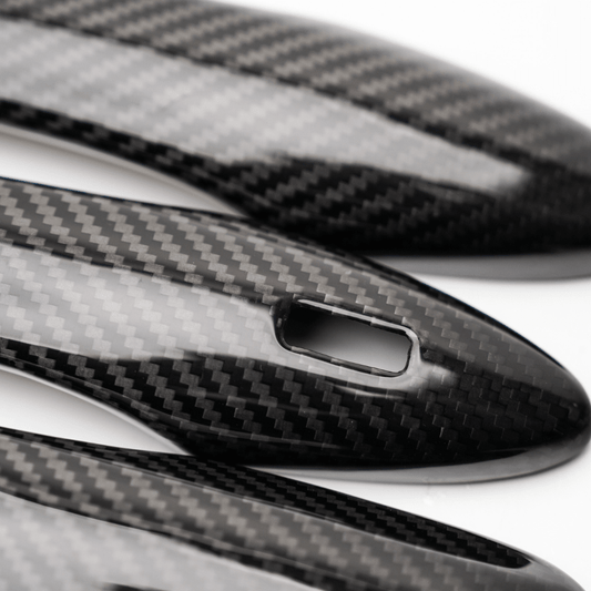 JDMuscle [23-24 GR Corolla, 19+ Hatch] Carbon Fiber Door Handle Covers (4PC)
