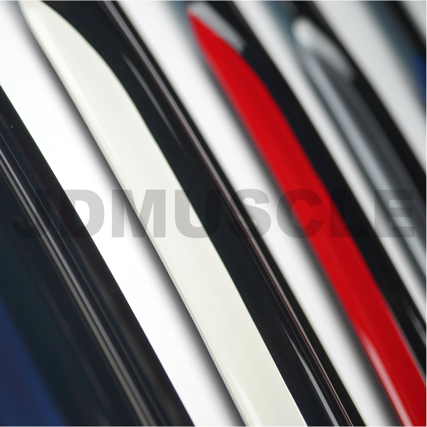 JDMuscle [15-21 WRX/STI] V2 Rain Guards / Window Visors w/ Color Accent *Clearance*No Returns*