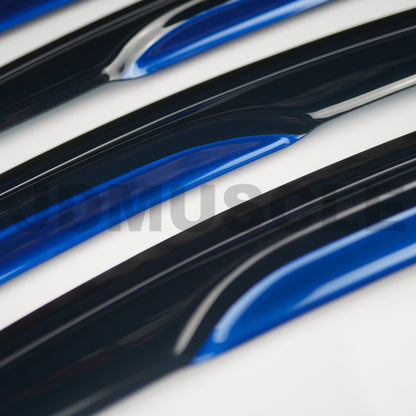 JDMuscle [15-21 WRX/STI] V2 Rain Guards / Window Visors w/ Color Accent *Clearance*No Returns*