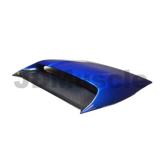 JDMuscle [15-21 WRX/STI] Rally Style V2 Carbon Fiber Hood Scoop